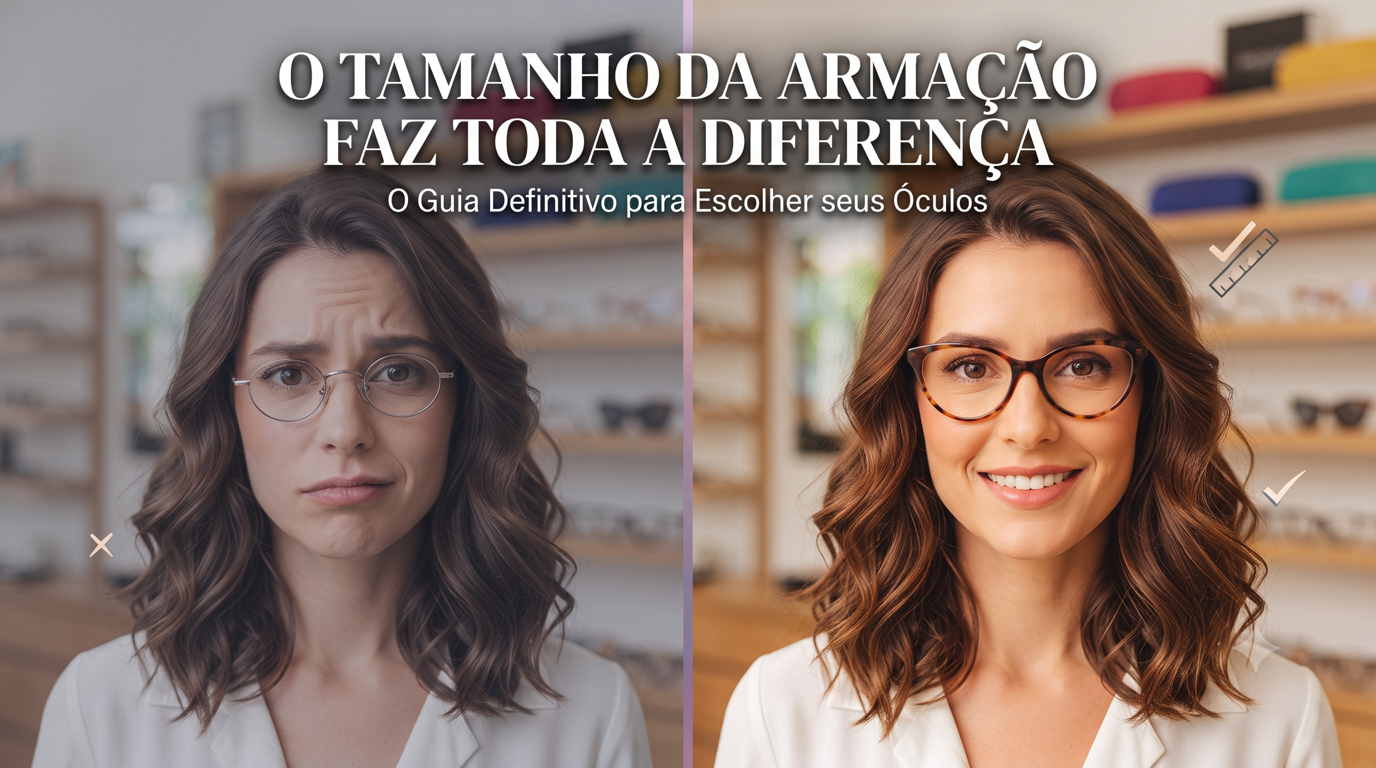 O tamanho da armação faz toda a diferença