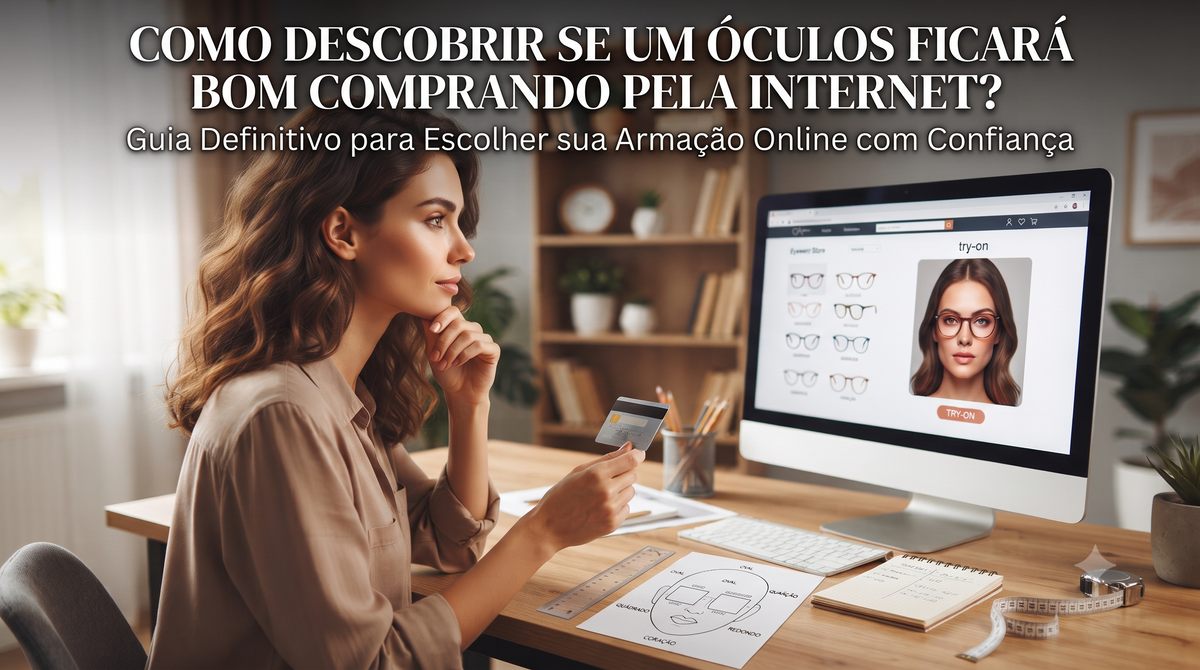 Como descobrir se um óculos ficará bom comprando pela internet?