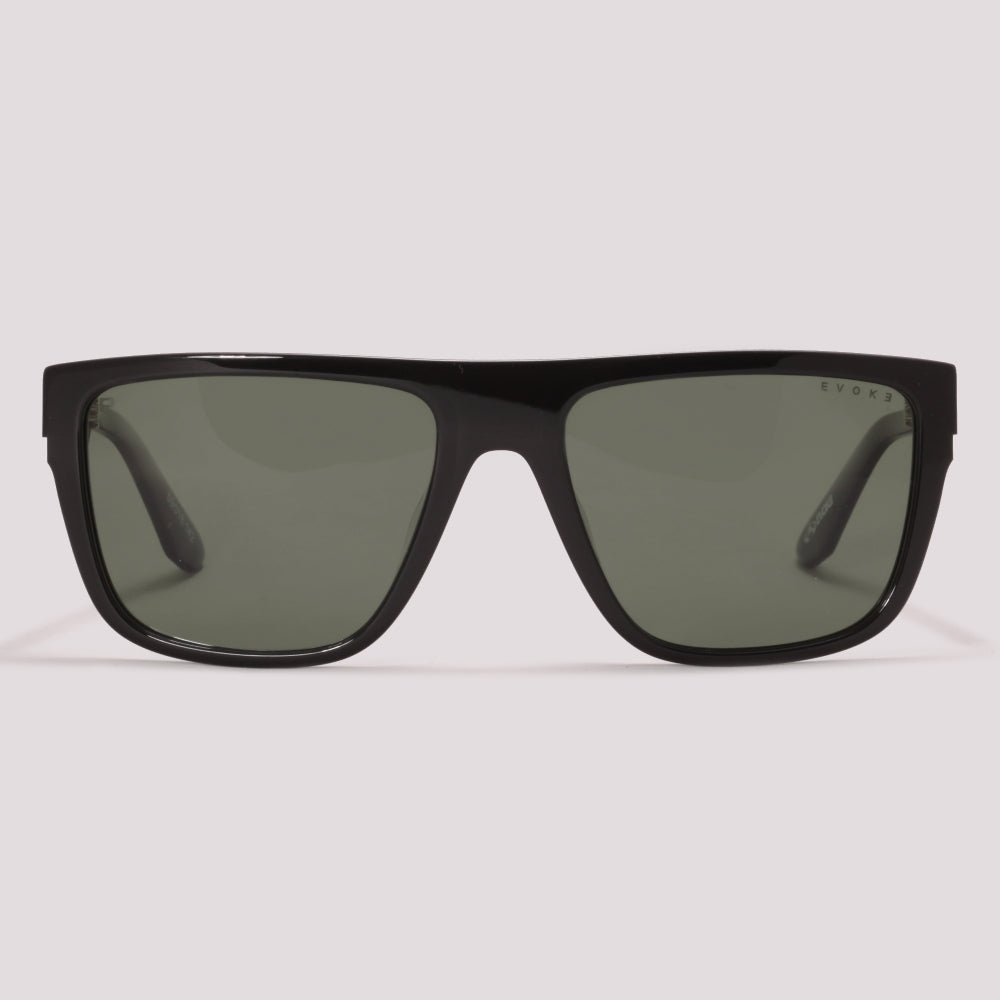 Evoke New Anverse BRA01P Preto Brilho Verde G15 Polarizado - Sol - 59 mm