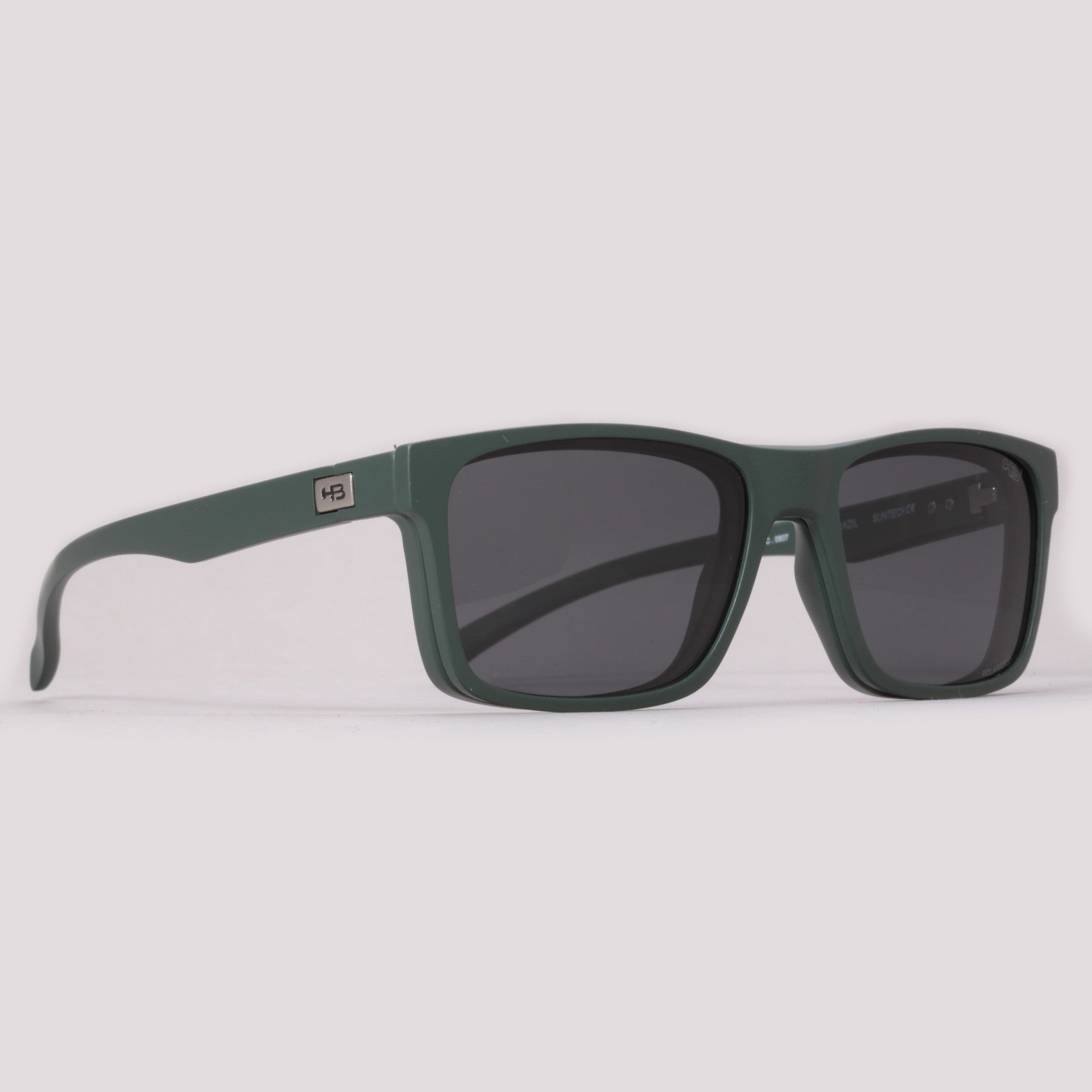 HB Switch 0339 Clip on Verde Militar Fosco Verde G15 Cinza Polarizado - Grau - 53 mm