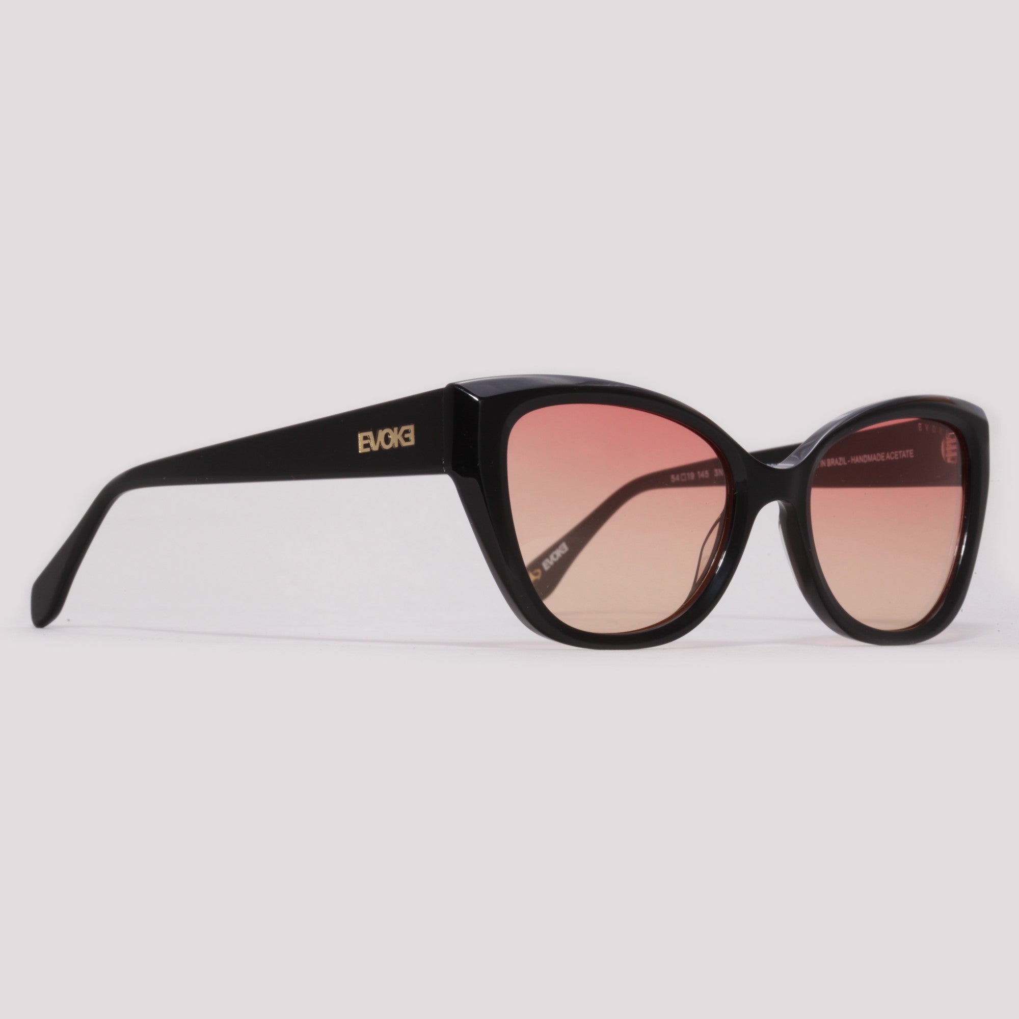 Evoke EVK 43 A03 Preto Brilho Rosa Degradê - Sol - 54 mm