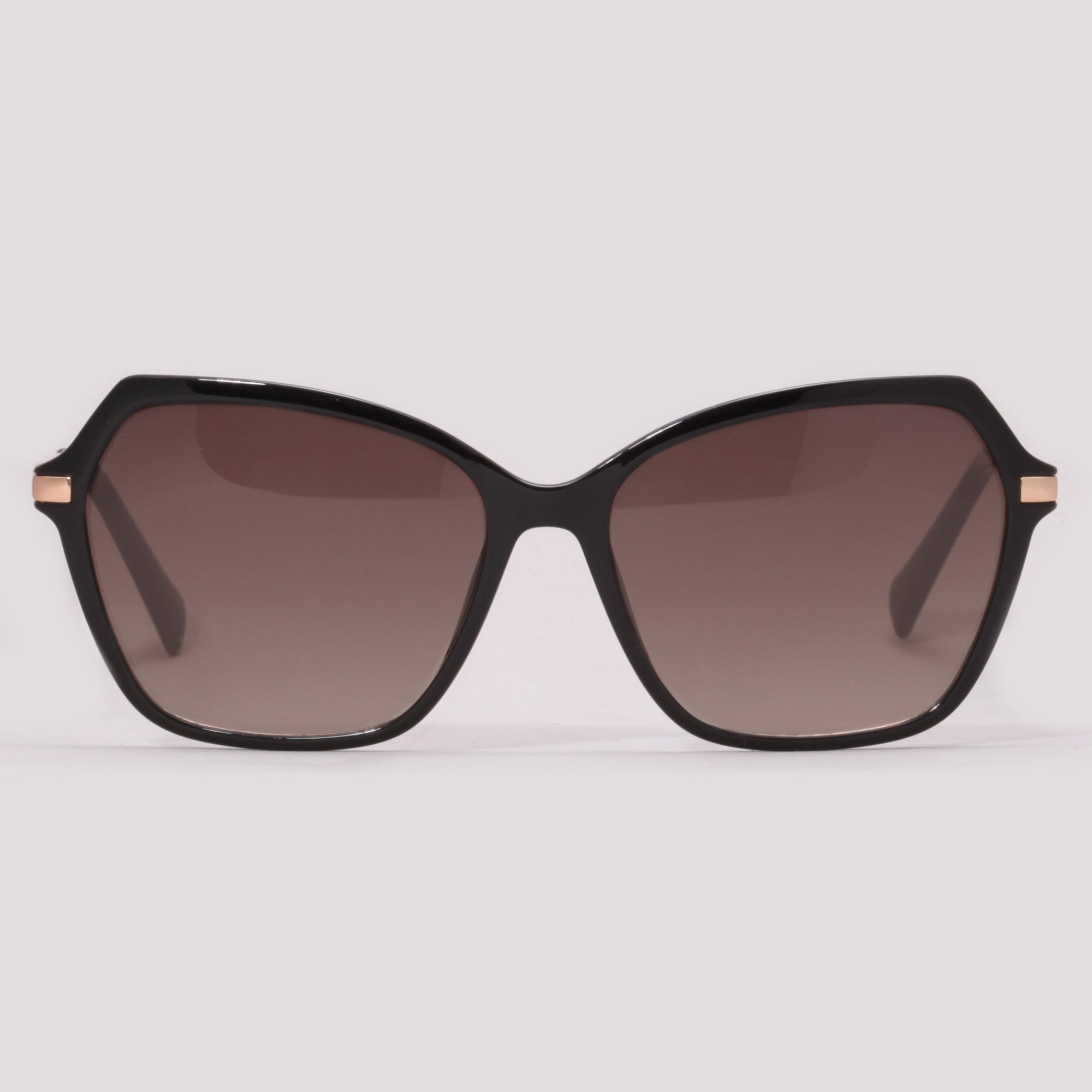 Hickmann Flora 4 HI50005 A01 Preto Brilho Marrom Degradê - Sol - 55 mm