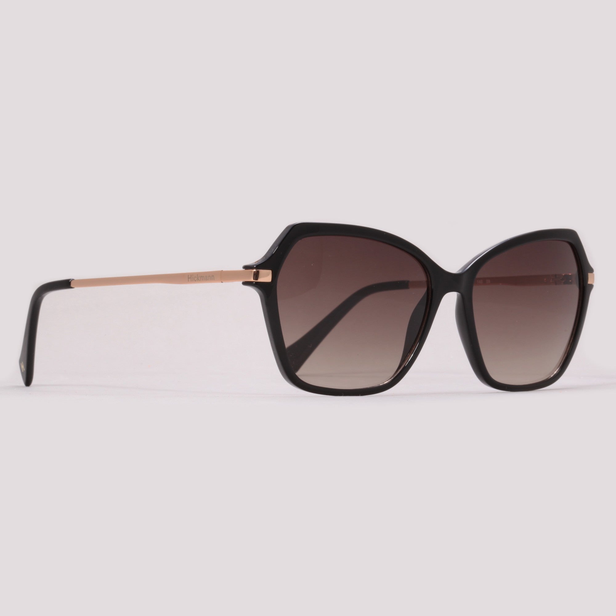 Hickmann Flora 4 HI50005 A01 Preto Brilho Marrom Degradê - Sol - 55 mm