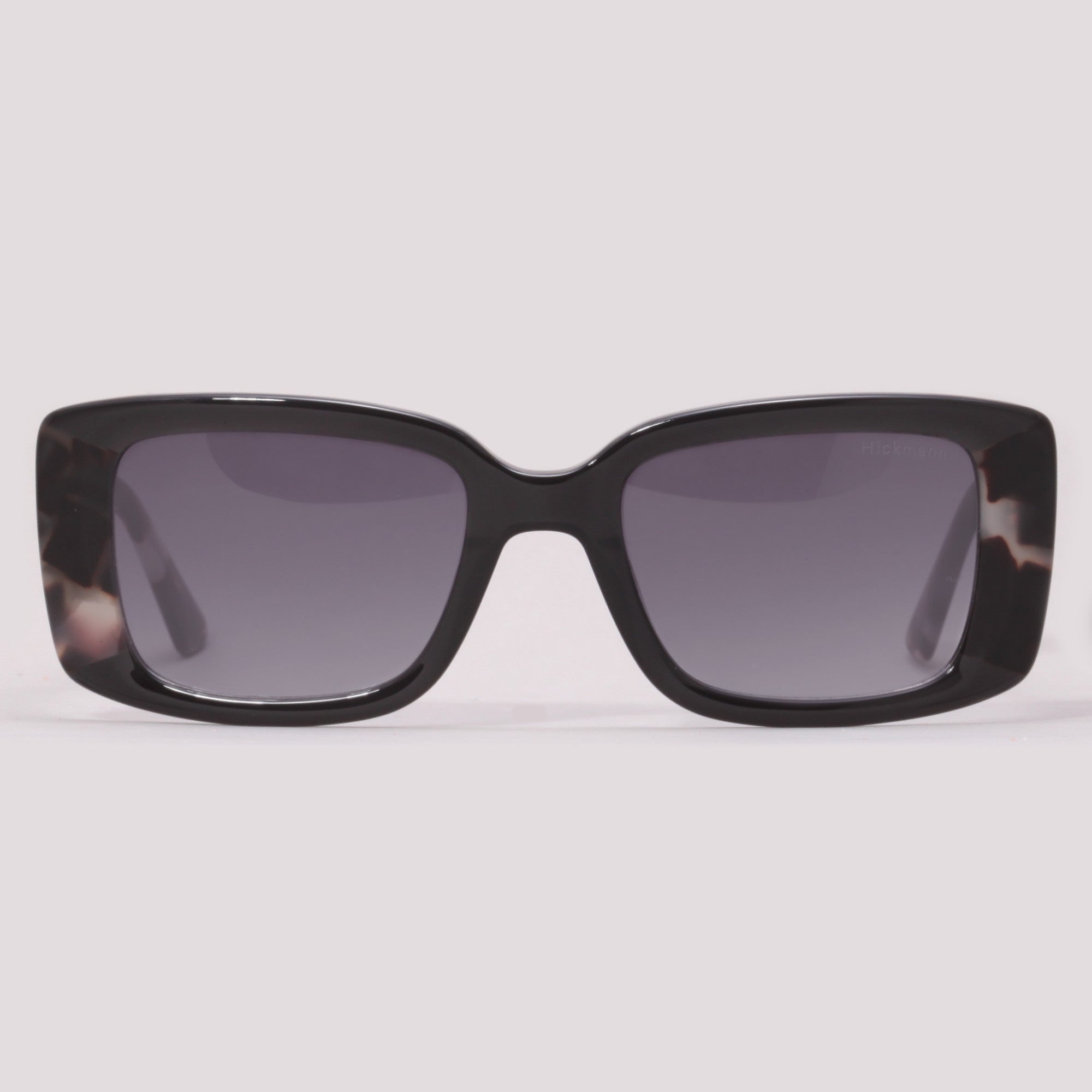 Hickmann Lavanda 1 HI90026 A02 Preto Brilho e Mesclado Preto Degradê - Solar - 52 mm