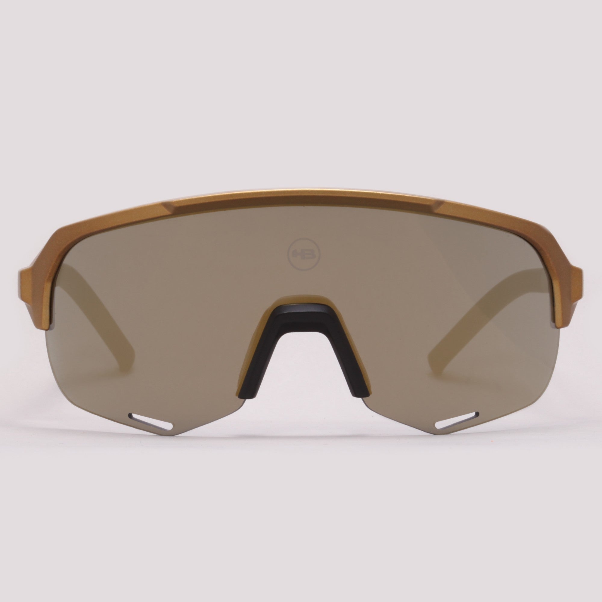 HB Edge R Preto Dourado Gradiente Fosco Dourado Espelhado - Sol - 169 mm