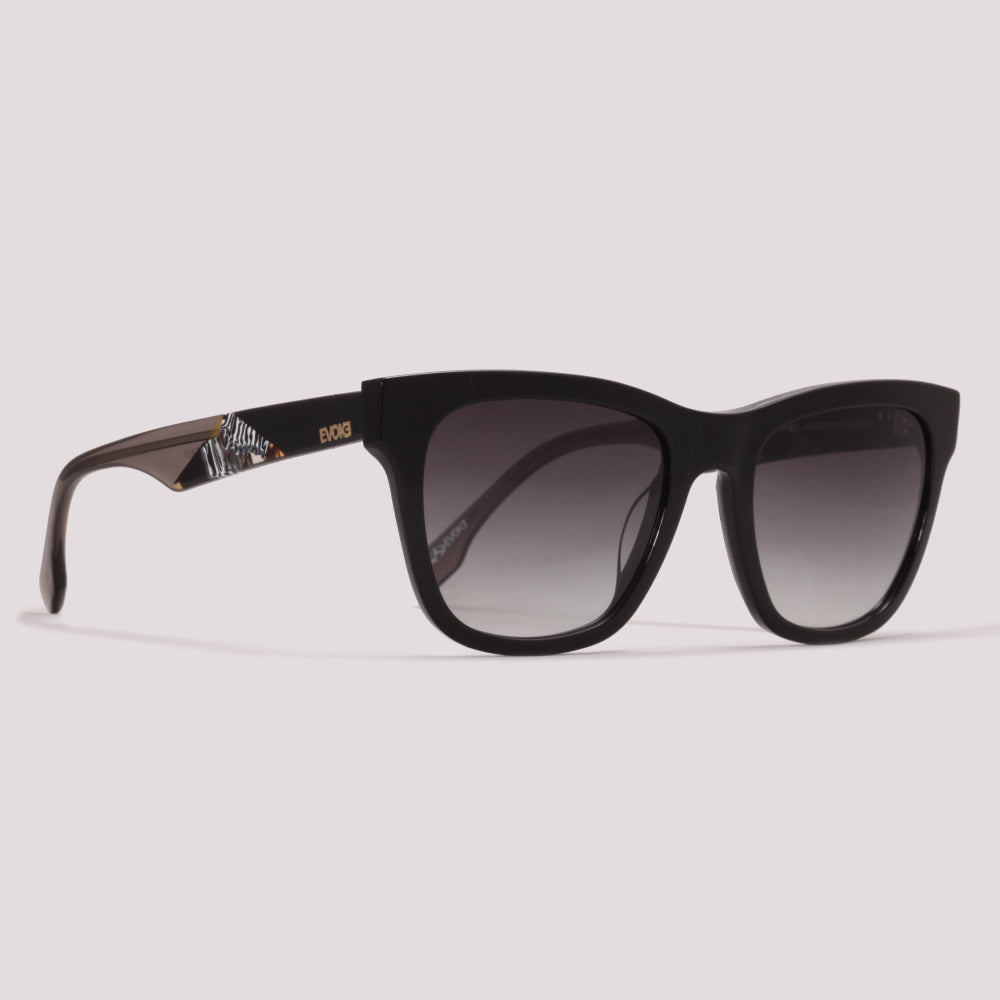 Òculos de Sol Evoke EVK 31 BRA01 Preto Brilho Preto Degradê - Sol - 53 mm
