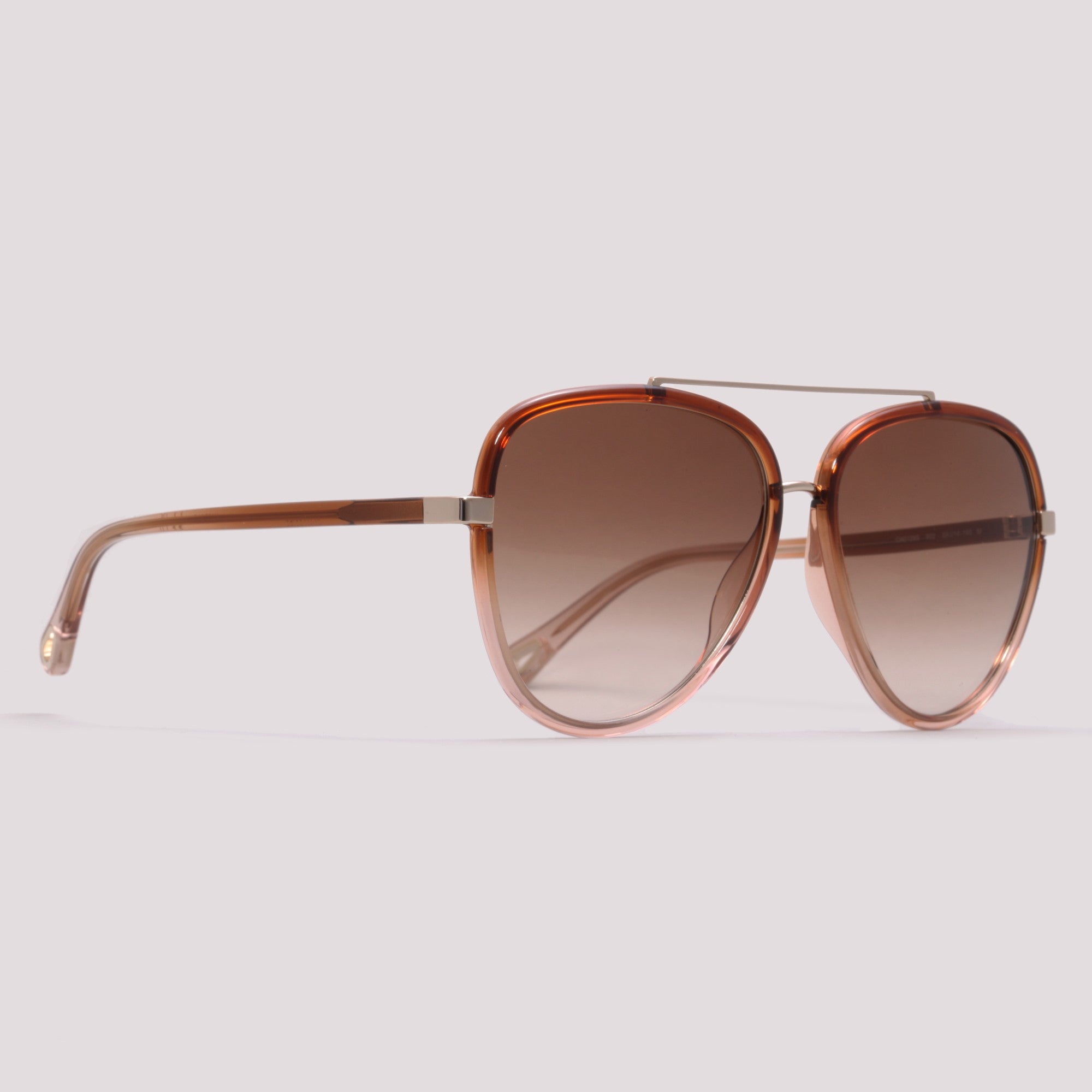 Chloé CH0129S 002 Marrom Translúcido Marrom Degradê - Sol - 58 mm
