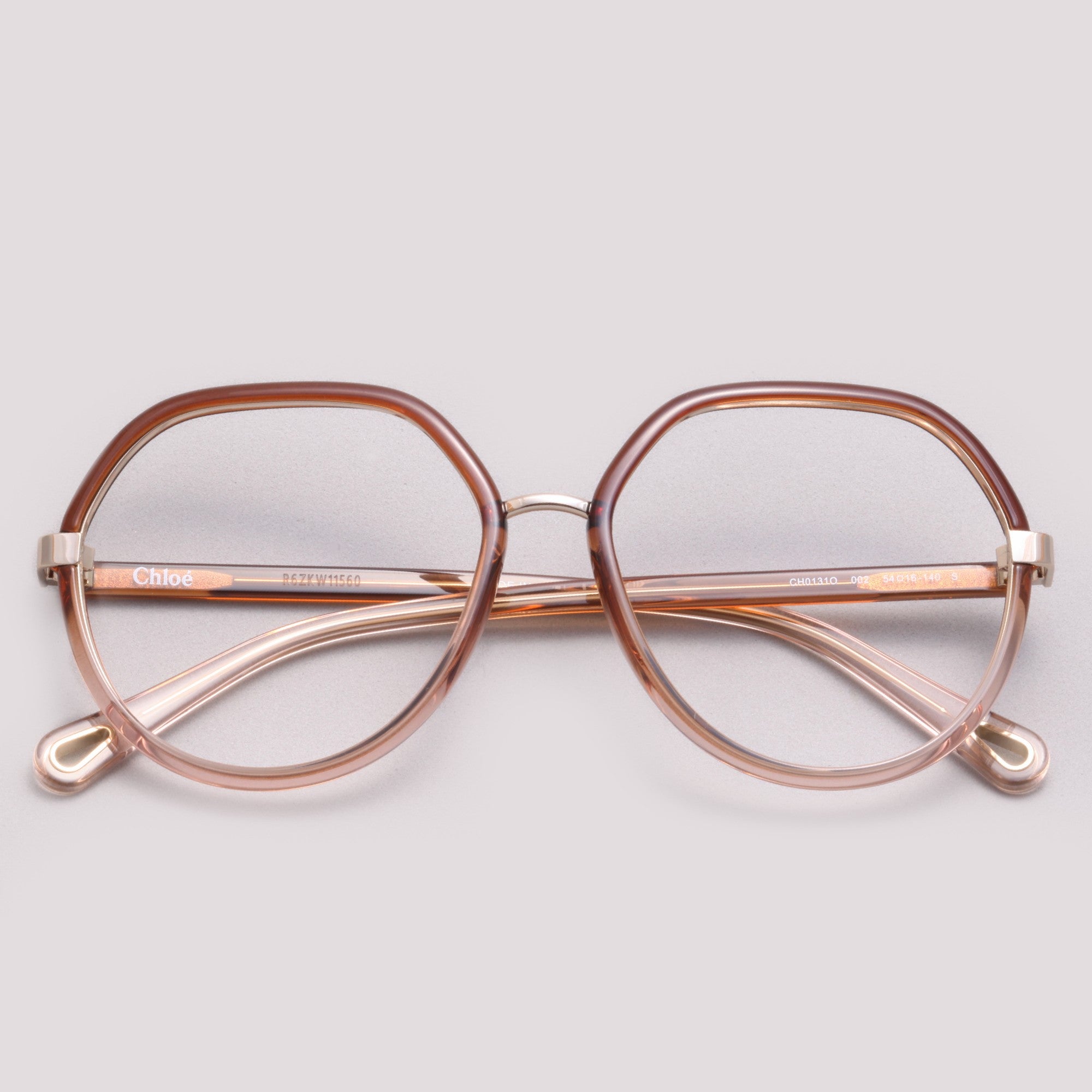 Chloé CH0131O 002 Marrom Degradê - Grau - 54 mm