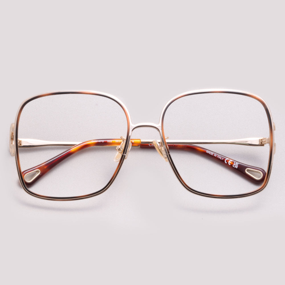 Chloé CH0147O 002 Dourado e Mesclado - Grau - 56 mm