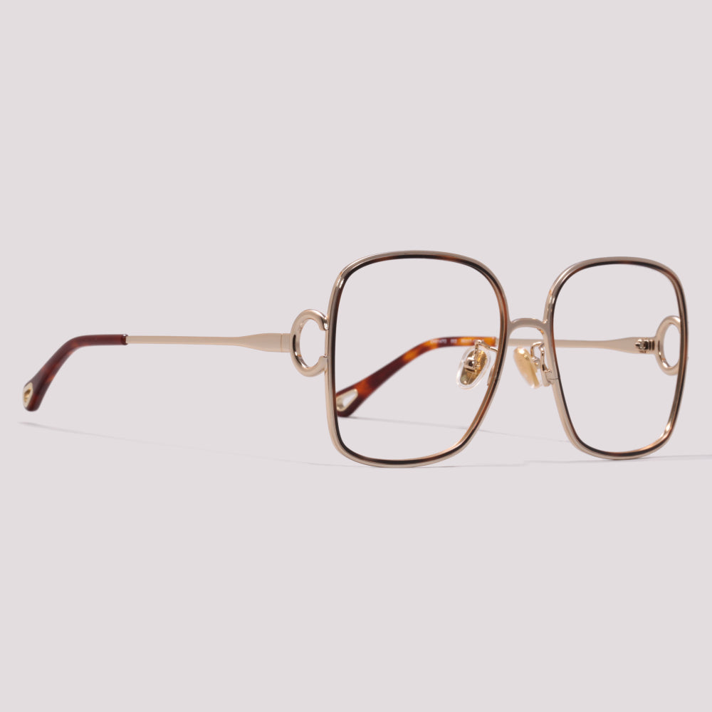Chloé CH0147O 002 Dourado e Mesclado - Grau - 56 mm