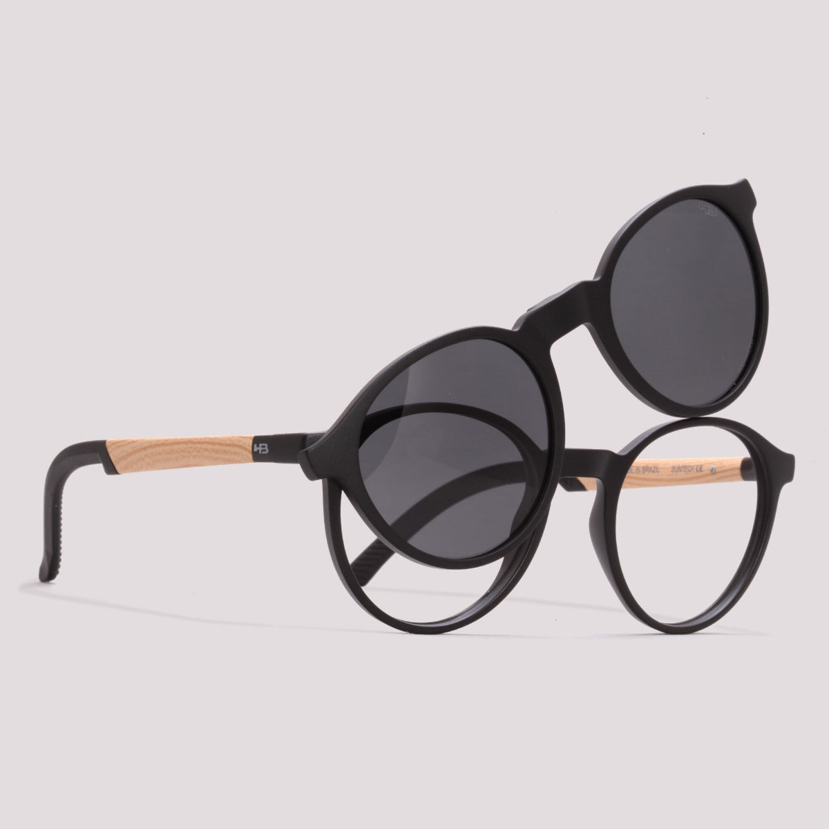 HB Switch 0526 Matte Black/ Wood Gray/ Night Drive - Grau - 48 mm