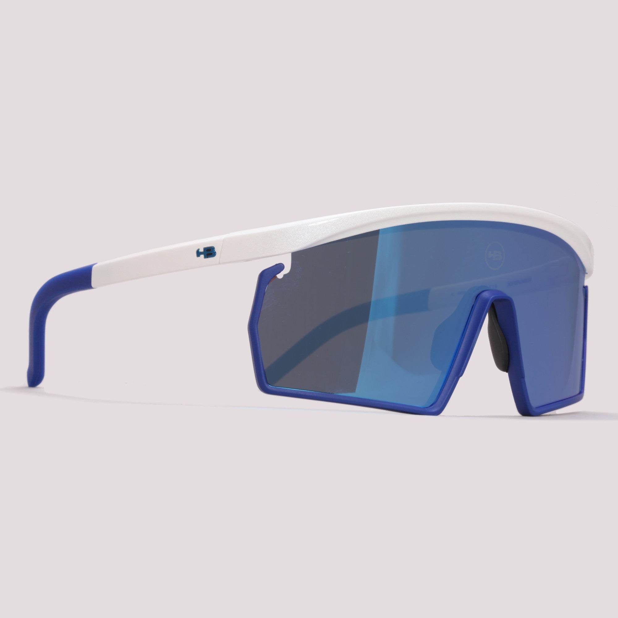 HB Spinner G P White/ G P White + Roy Blue Chrome - Sol - 141 mm