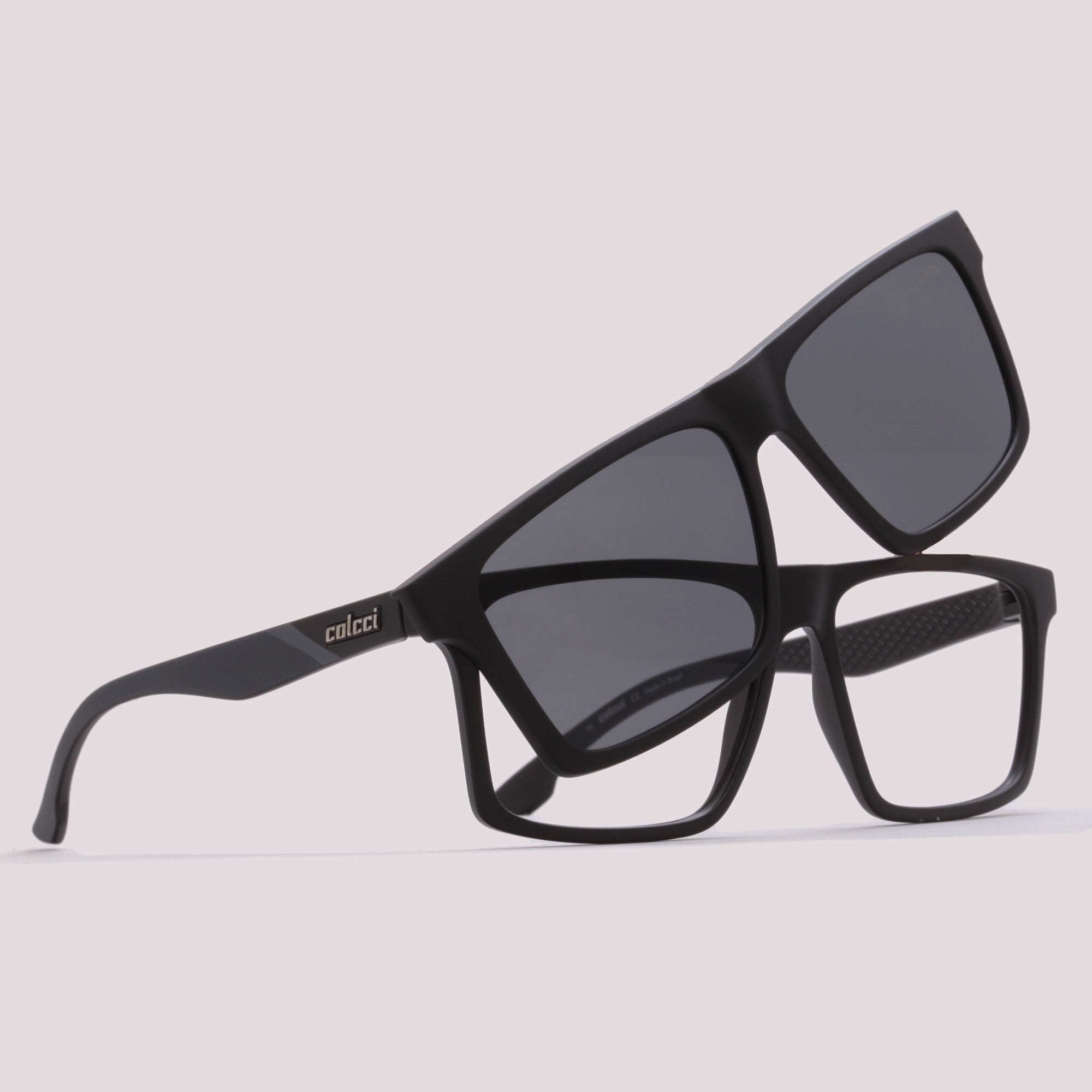 Colcci Bandy 8 Clip on Preto Cinza Fosco - Grau - 56 mm