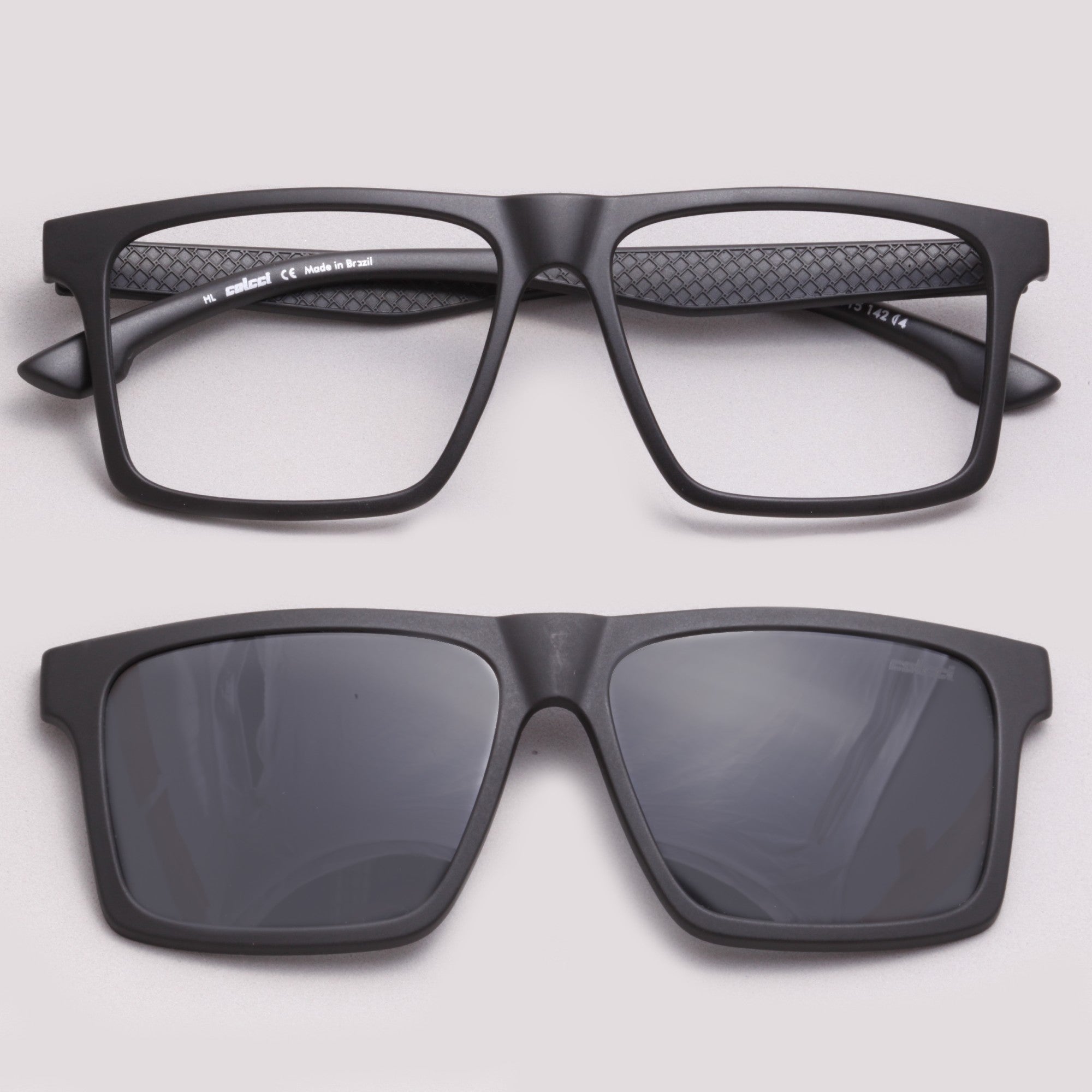 Colcci Bandy 8 Clip on Preto Cinza Fosco - Grau - 56 mm