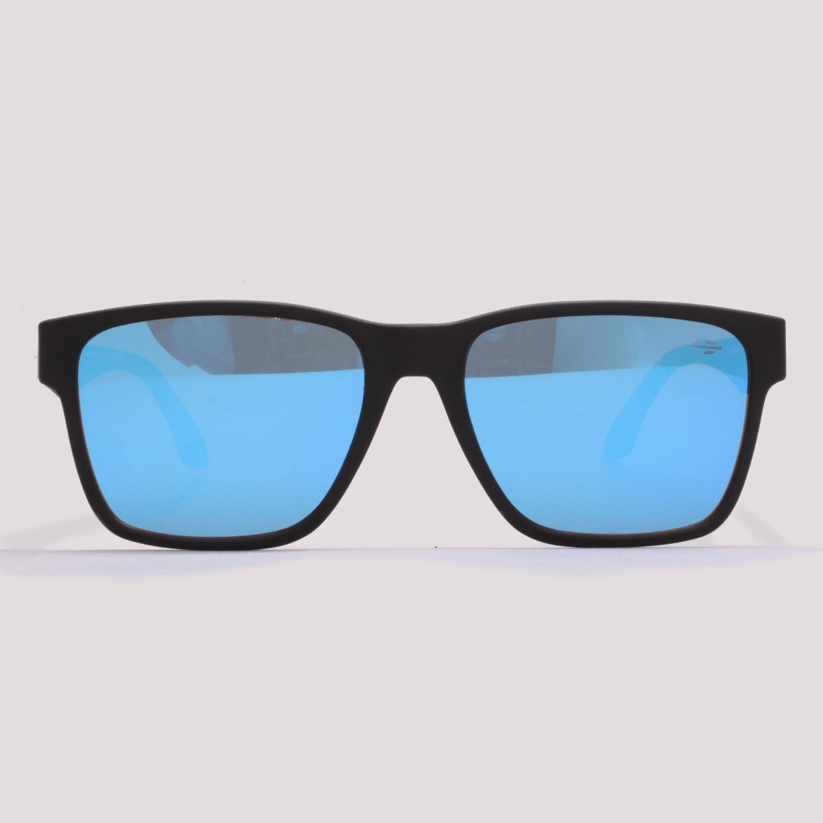 Mormaii Hong Kong Preto Fosco Azul Espelhado - Sol - 57 mm