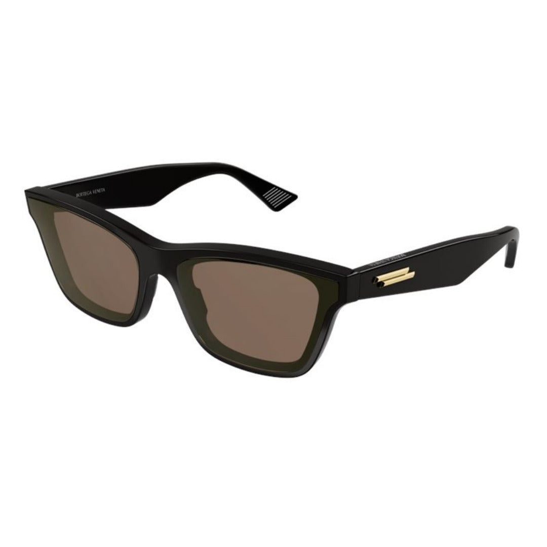 Bottega Veneta BV1119S 004 Marrom Brilho Marrom - Sol - 64 mm