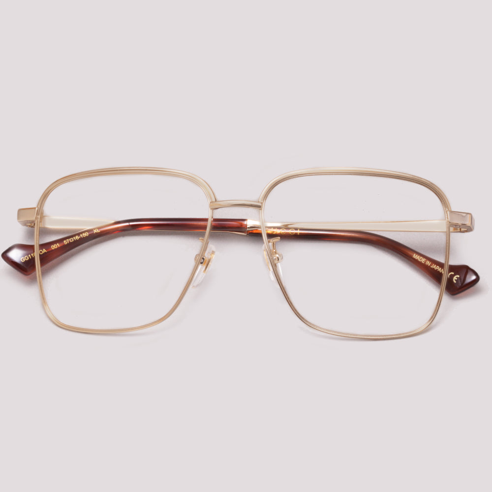 Gucci GG1101OA 001 Dourado - Grau - 57 mm
