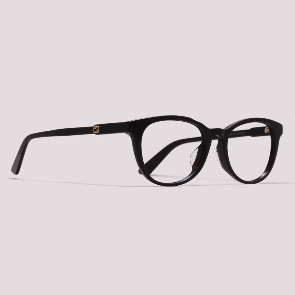 Gucci GG0866OA 001 Preto Brilho - Grau - 52 mm
