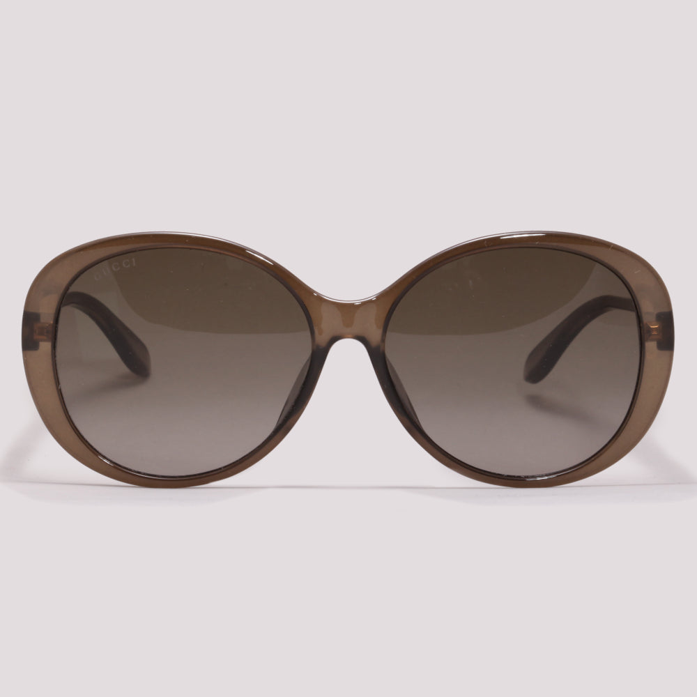 Gucci GG0793SK 002 Marrom Translúcido Marrom Degradê - Sol - 59 mm