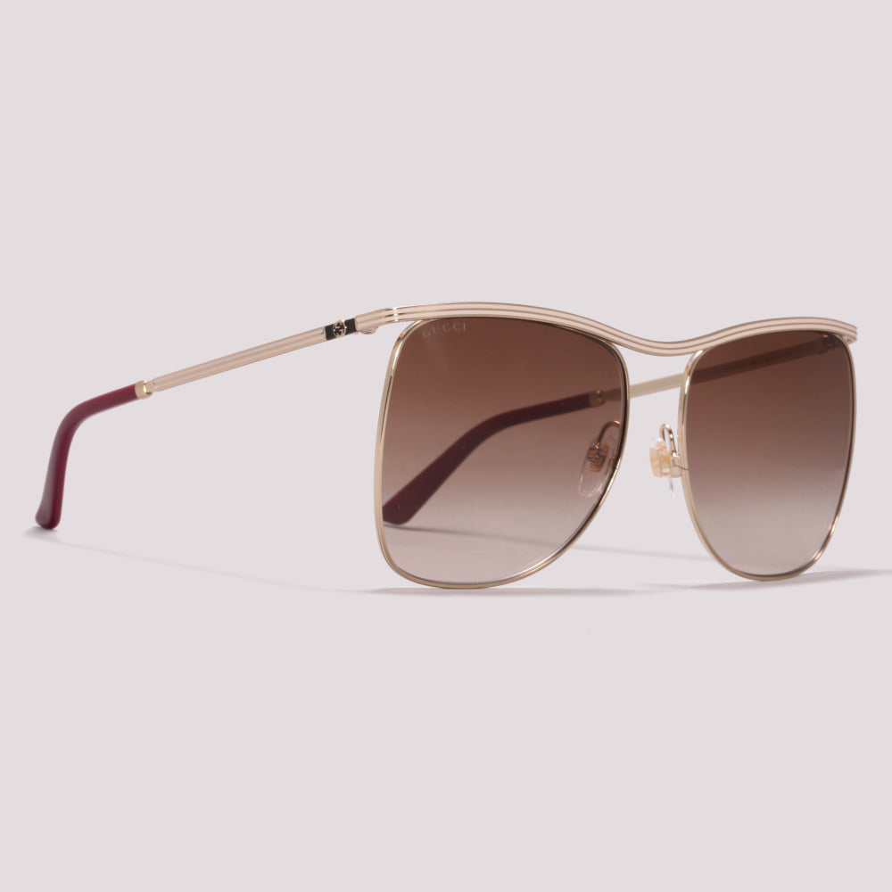 Gucci GG0820S 002 Dourado - Sol - 63 mm