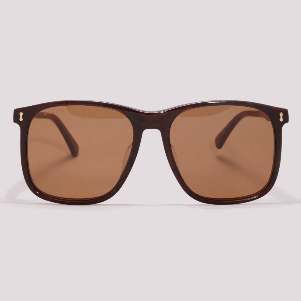 Gucci GG1041S 003 Marrom Mesclado Marrom Total - Sol - 57 mm