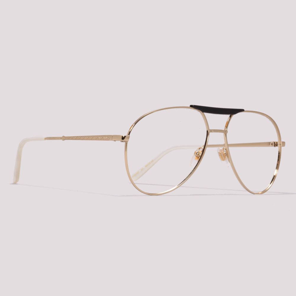Gucci GG0242S 001 Dourado - Grau - 59 mm