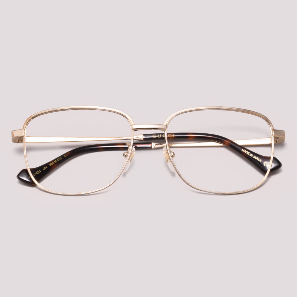 Gucci GG1102O 004 Dourado - Grau - 58 mm