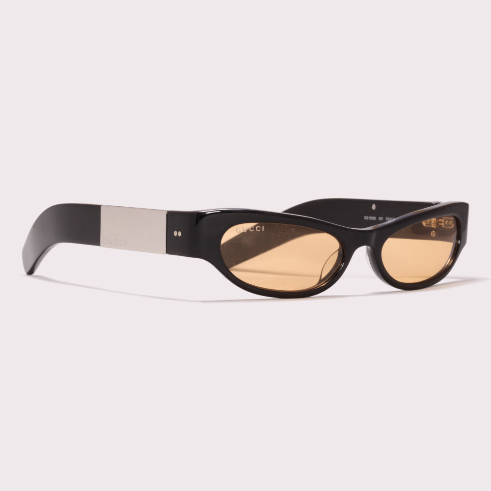 Gucci GG1635S 001 Preto e Branco - Sol - 53 mm