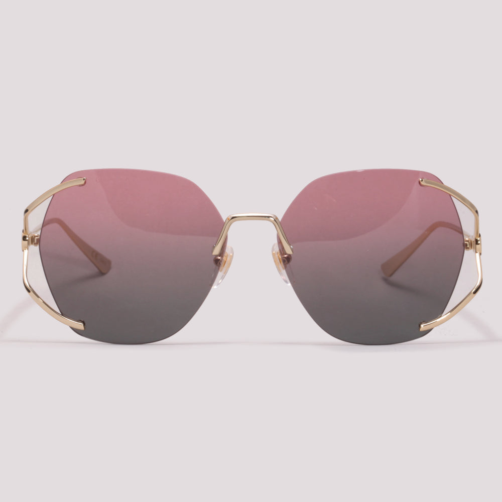 Gucci GG0651S 001 Dourado Rosa Dgradê - Sol - 59 mm