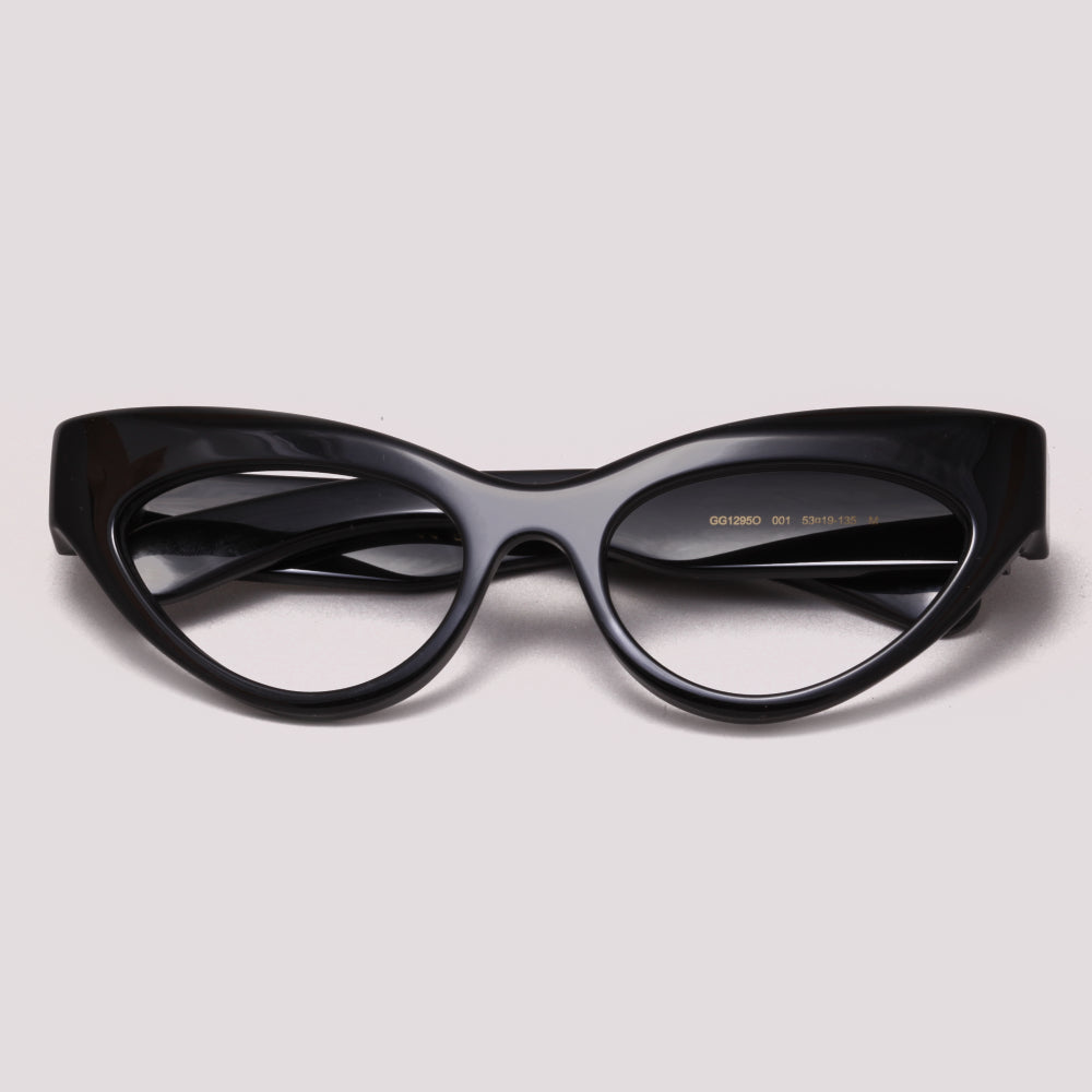 Gucci GG1295O 001 Preto Brilho - Grau - 53 mm