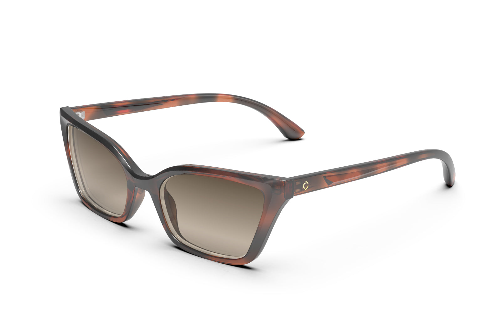 Carol Cazassa Mariana Rios Cat Eye 3112 Marrom Mesclado Brilho / Marrom Degradê - Solar