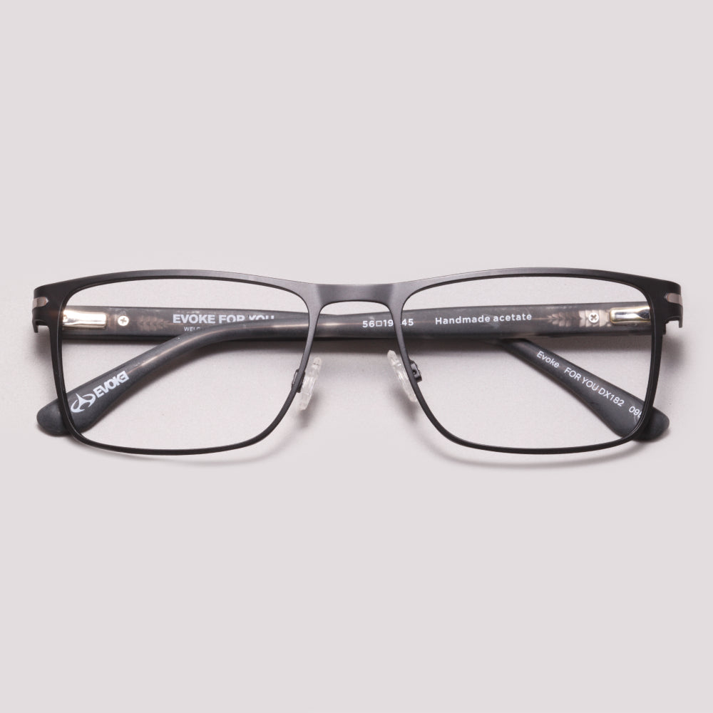 Evoke For You DX182 09B Preto Fosco - Grau - 56 mm