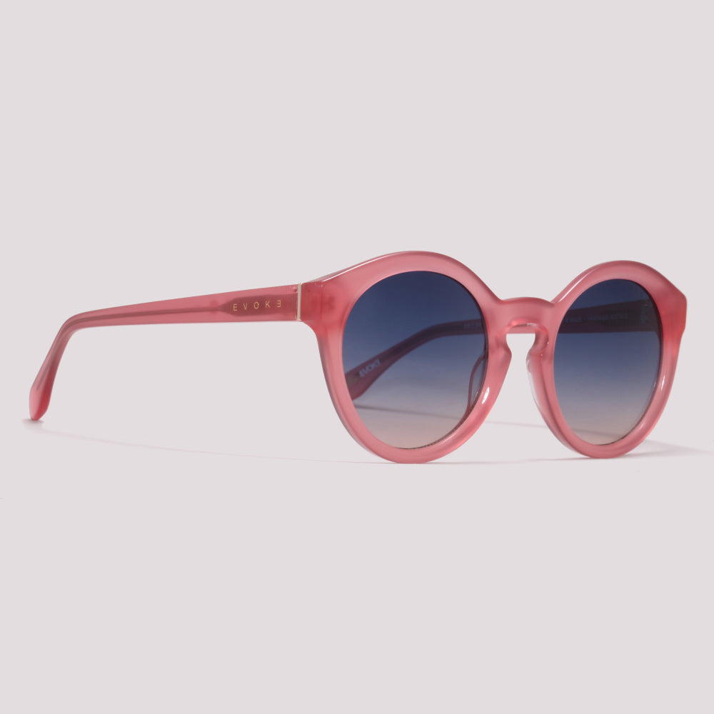 Evoke EVK 47 K01 Rosa Translúcido Azul Degradê - Sol - 53 mm