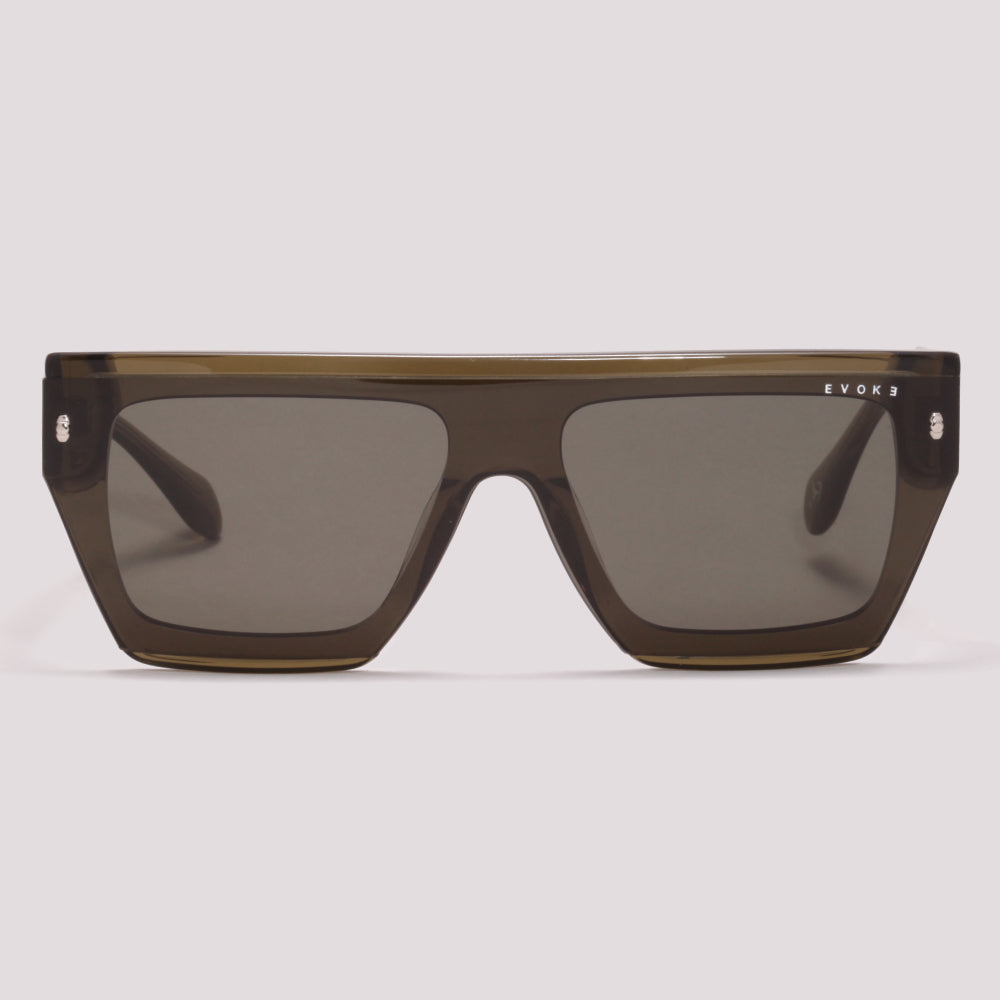 Evoke EVK 64 E02 Verde Translucido Preto - Sol - Sol - 56 mm