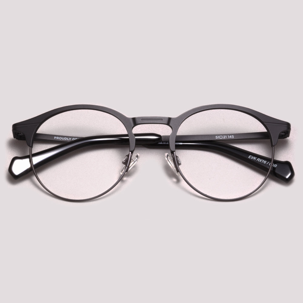 Evoke EVK RX76 09B Preto Fosco - Grau - 50 mm