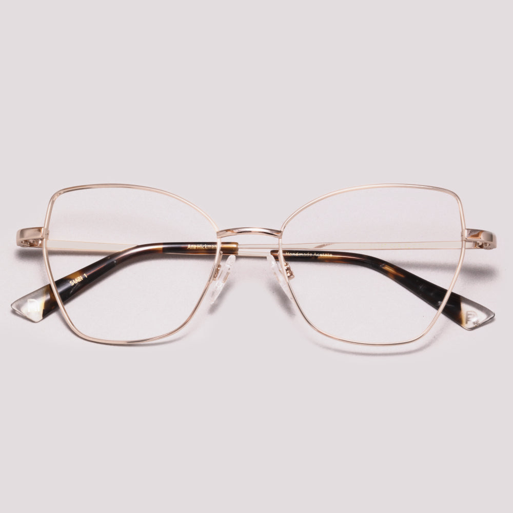 Ana Hickmann Suzi 1 AH10045T 04A Dourado - Grau - 52 mm
