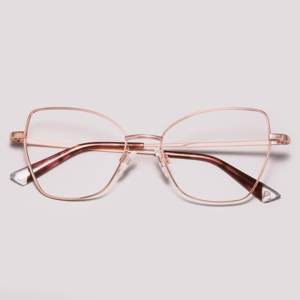 Ana Hickmann Suzi 1 AH10045T 05A Dourado Rose - Grau - 54 mm