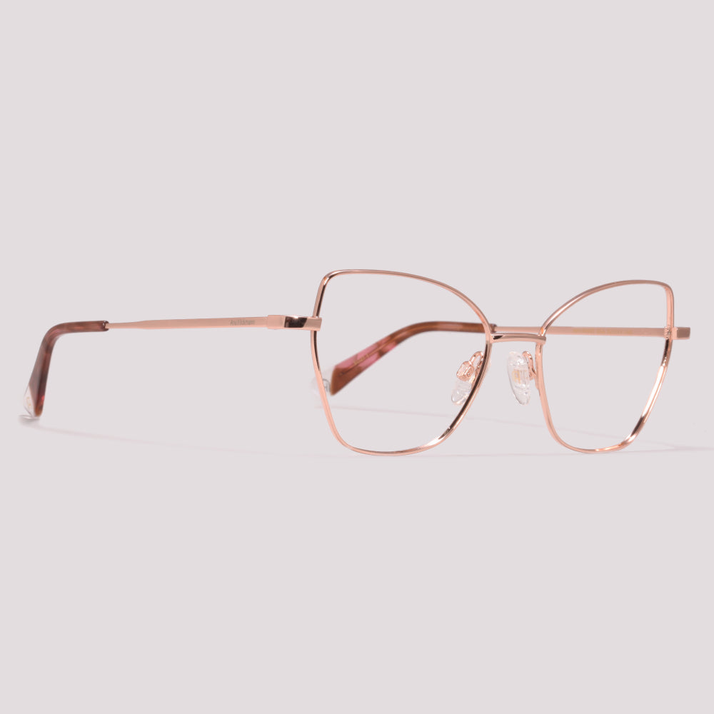 Ana Hickmann Suzi 1 AH10045T 05A Dourado Rose - Grau - 54 mm