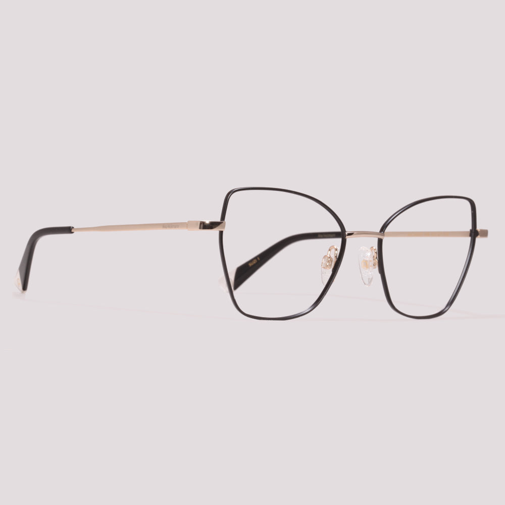 Ana Hickmann Suzi 1 AH10045T 09B Preto e Dourado - Grau - 54 mm
