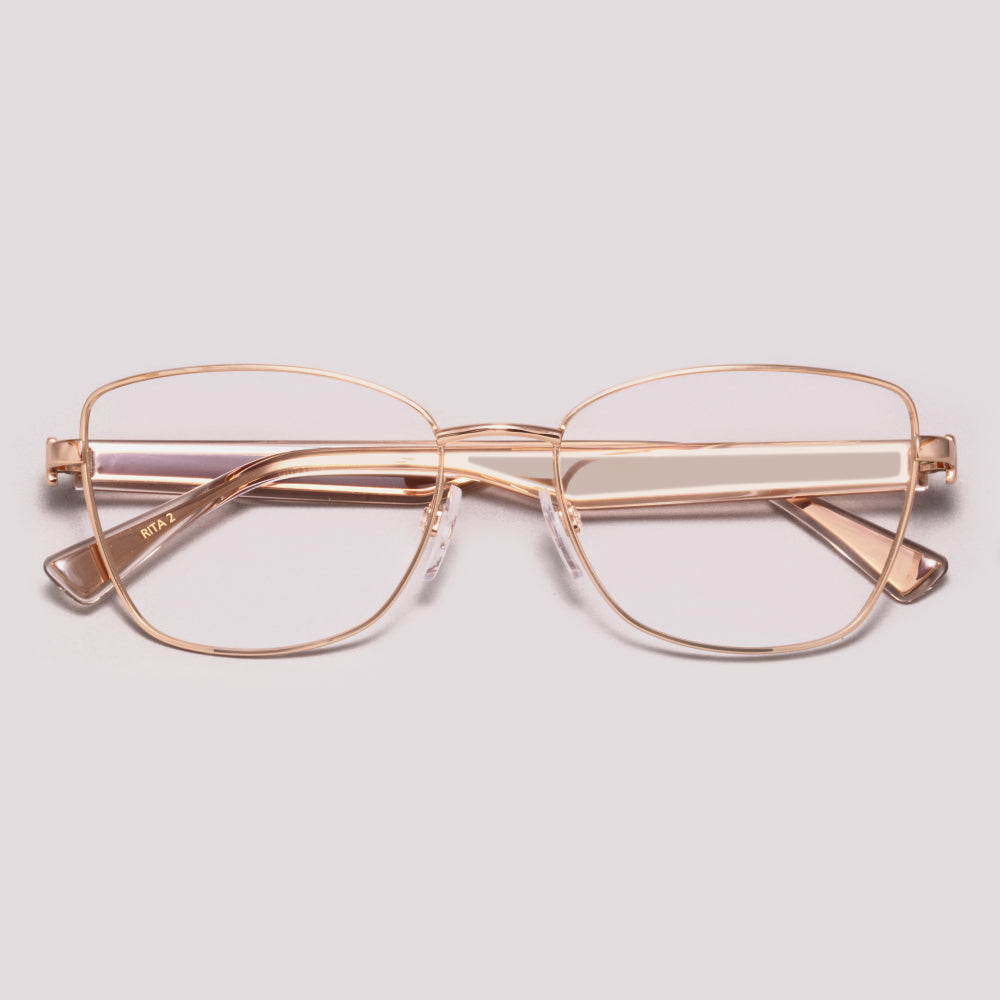 Ana Hickmann Rita 2 AH10062 01A Dourado Brilho - Grau - 54 mm