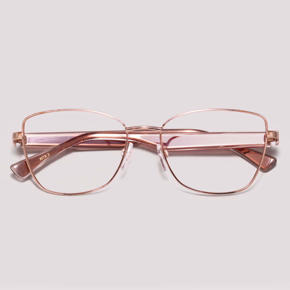Ana Hickmann Rita 2 AH10062 05A Rose Dourado - Grau - 54 mm