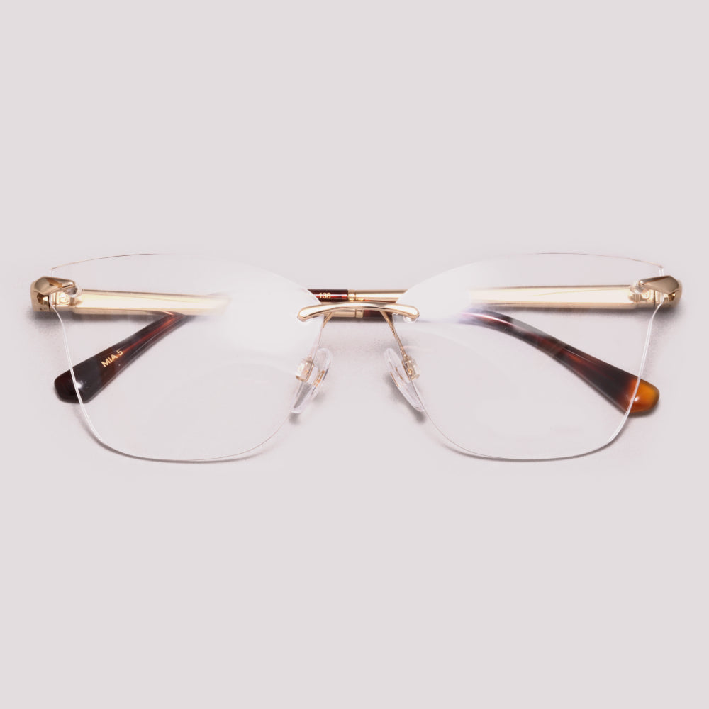 Ana Hickmann Mia 5 AH10063 04B Dourado - Grau - 58 mm