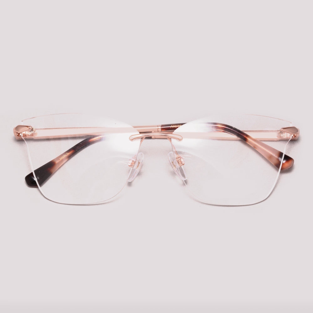 Ana Hickmann Mia 5 AH10063 05A Dourado Rose - Grau - 58 mm