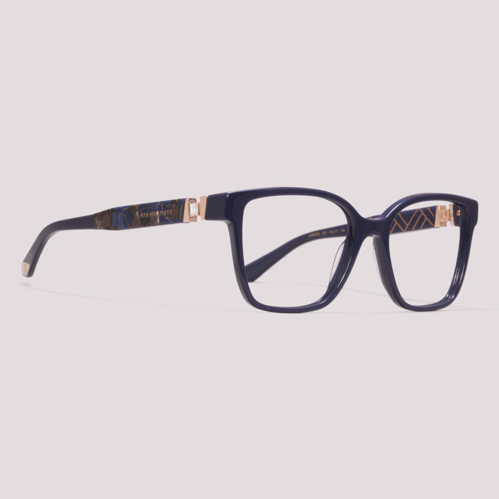 Ana Hickmann AH60050 D01 Azul - Grau - 53 mm