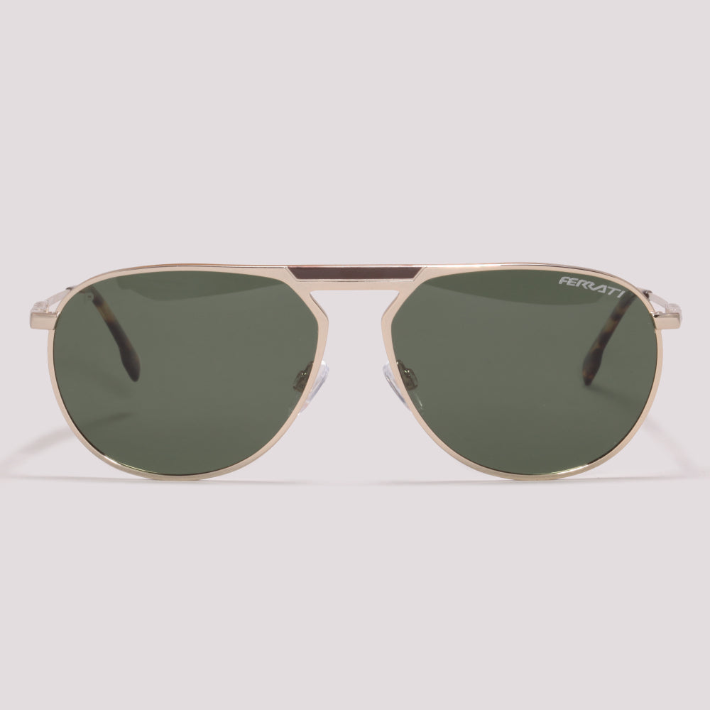 Ferrati FE3005T 04A Dourado Fosco Verde G15 Polarizado - Sol - 60 mm
