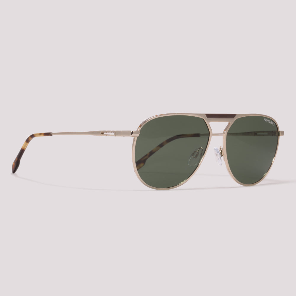 Ferrati FE3005T 04A Dourado Fosco Verde G15 Polarizado - Sol - 60 mm