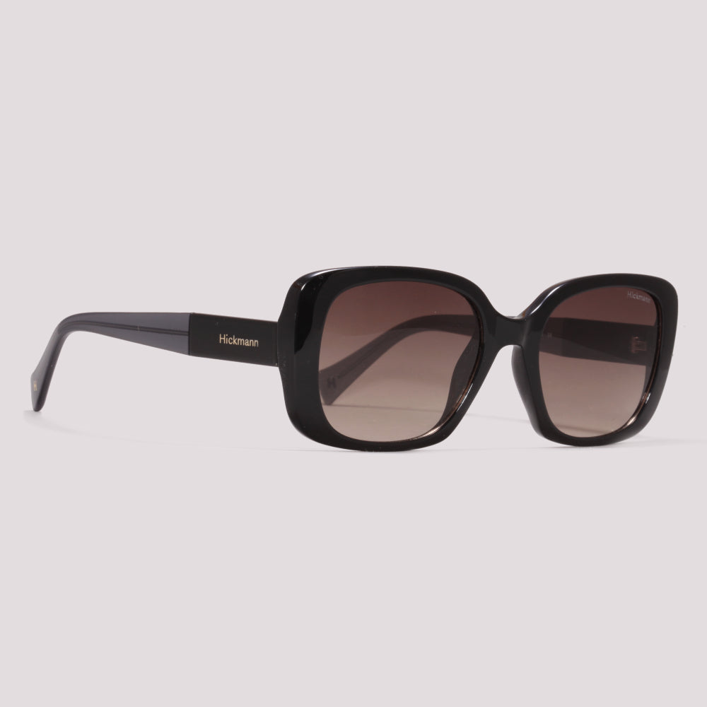 Hickmann HI50014 A01 Preto Brilho Marrom Degradê - Sol - 56 mm