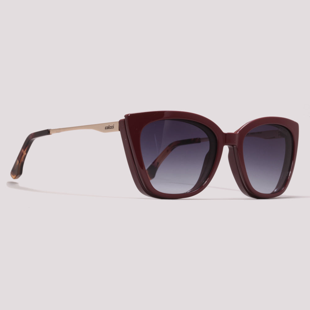 Colcci Bandy 4 Y Clip On Bordô Brilho - Grau - 51 mm