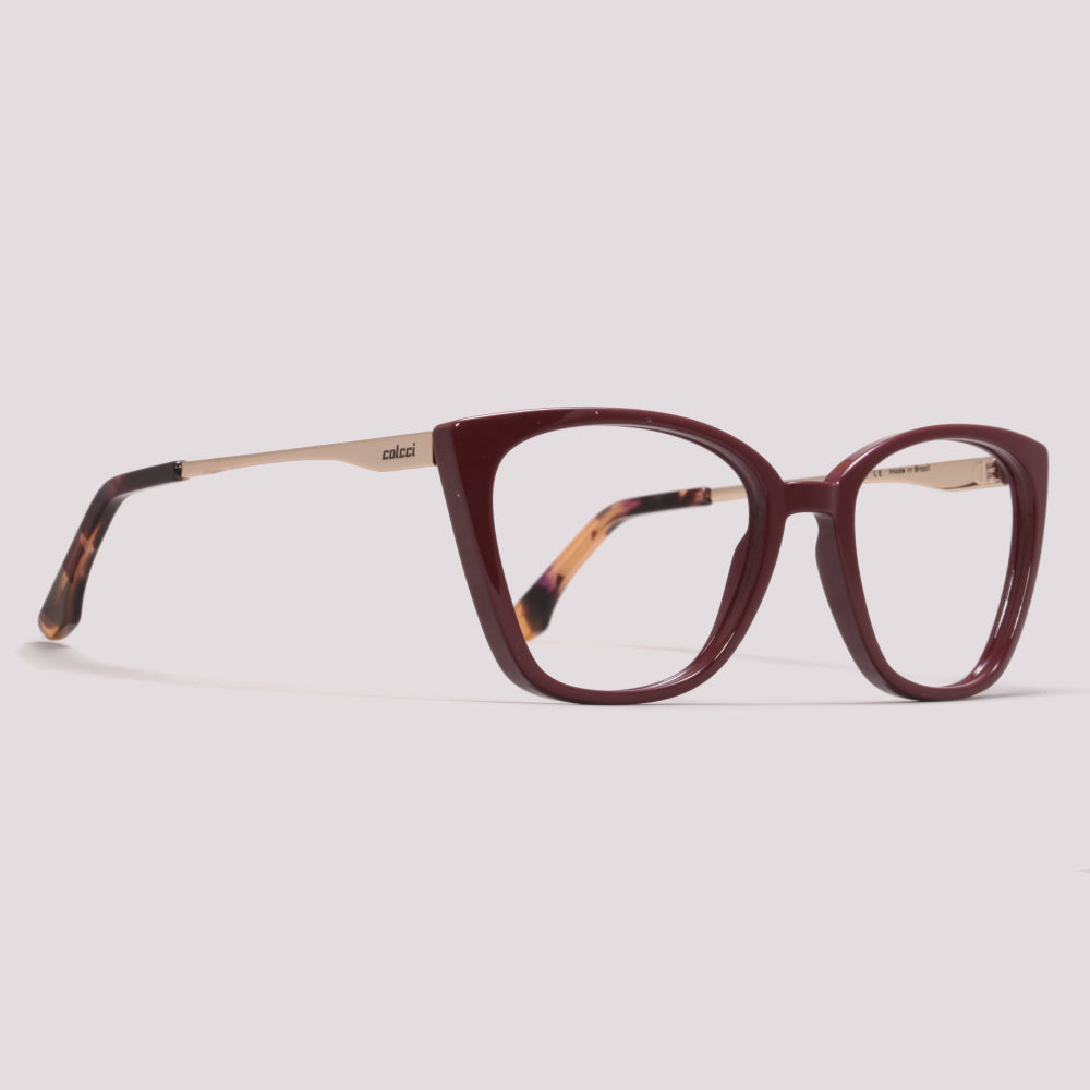 Colcci Bandy 4 Y Clip On Bordô Brilho - Grau - 51 mm