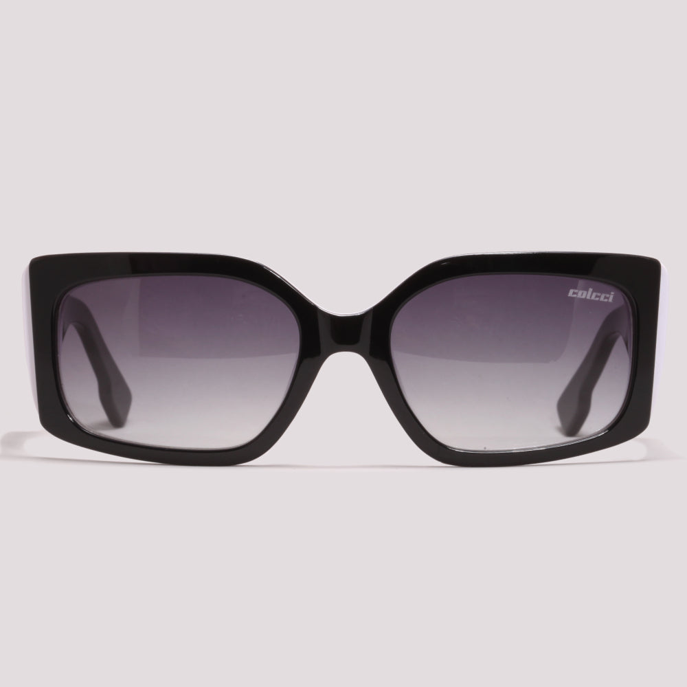 Colcci Daiana Preto e Branco Brilho Cinza Degradê - Sol - 54 mm
